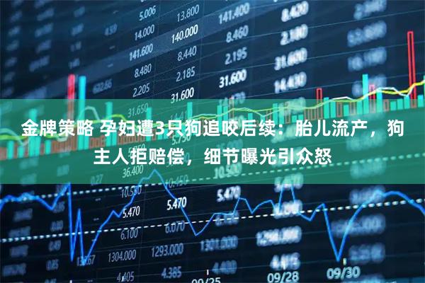 金牌策略 孕妇遭3只狗追咬后续：胎儿流产，狗主人拒赔偿，细节曝光引众怒